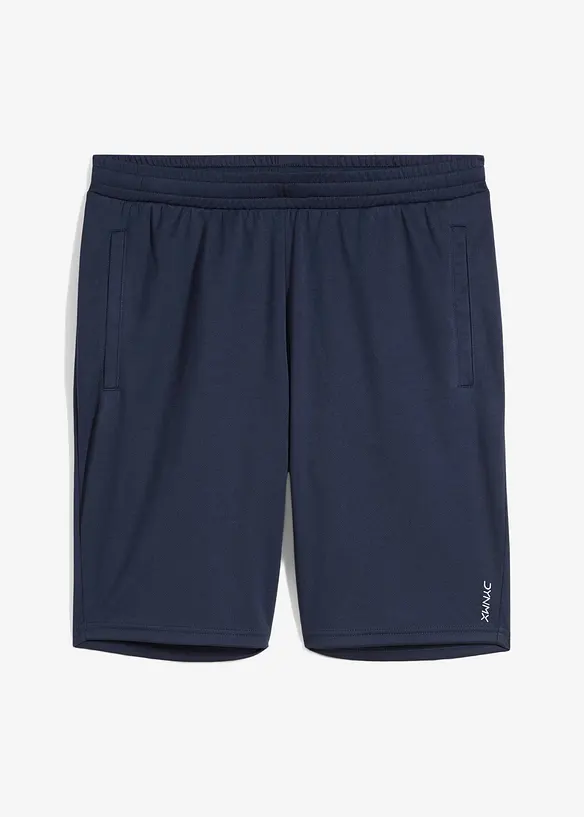 Sport-Shorts, schnelltrocknend in blau von vorne - bonprix