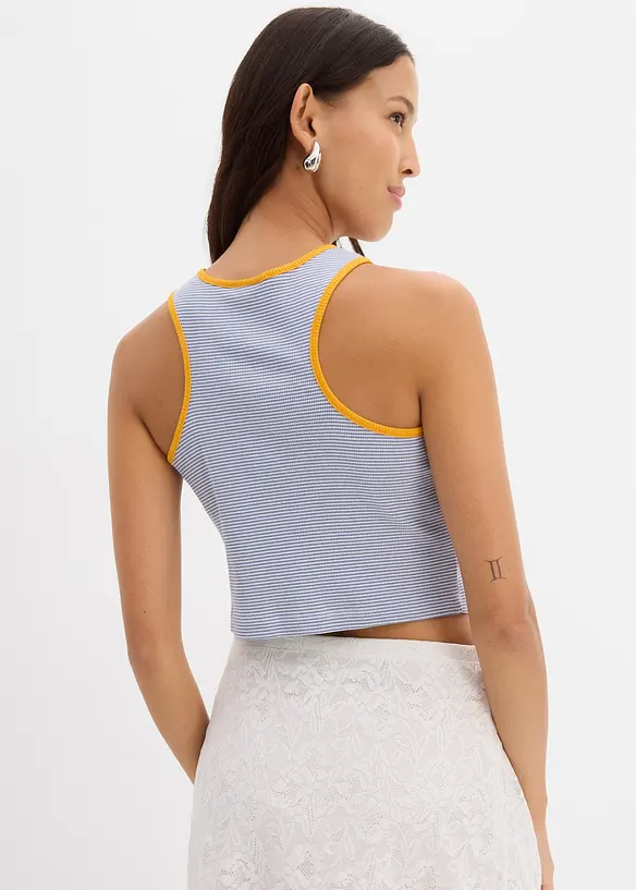Tanktop aus reiner Bio-Baumwolle in weiß von hinten (im Anschnitt) - bonprix Tanktop aus reiner Bio-Baumwolle in weiß von hinten (im Anschnitt) - bonprix