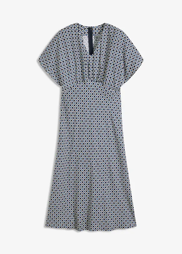 Kleid aus fließender Viskose in beige von vorne - bonprix Kleid aus fließender Viskose in beige von vorne - bonprix