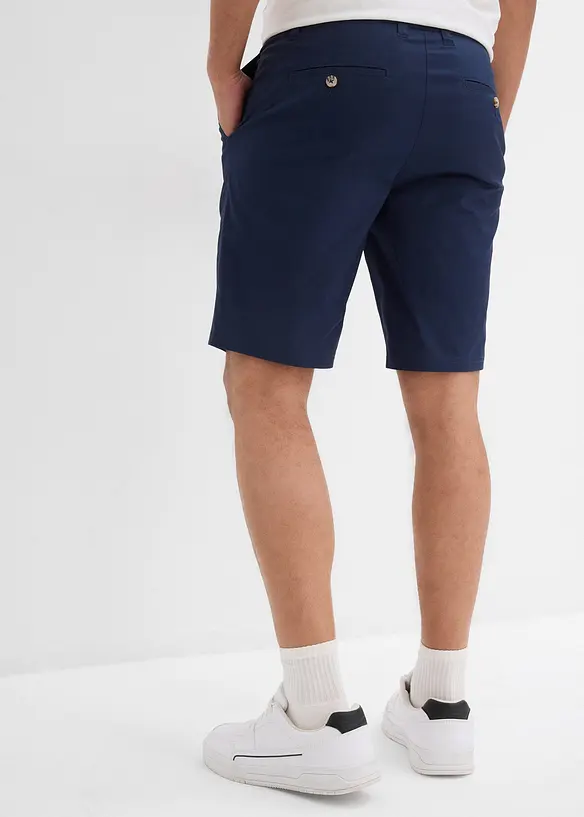 Chino-Bermuda in Regular Fit (2er Pack) in blau von hinten - bonprix