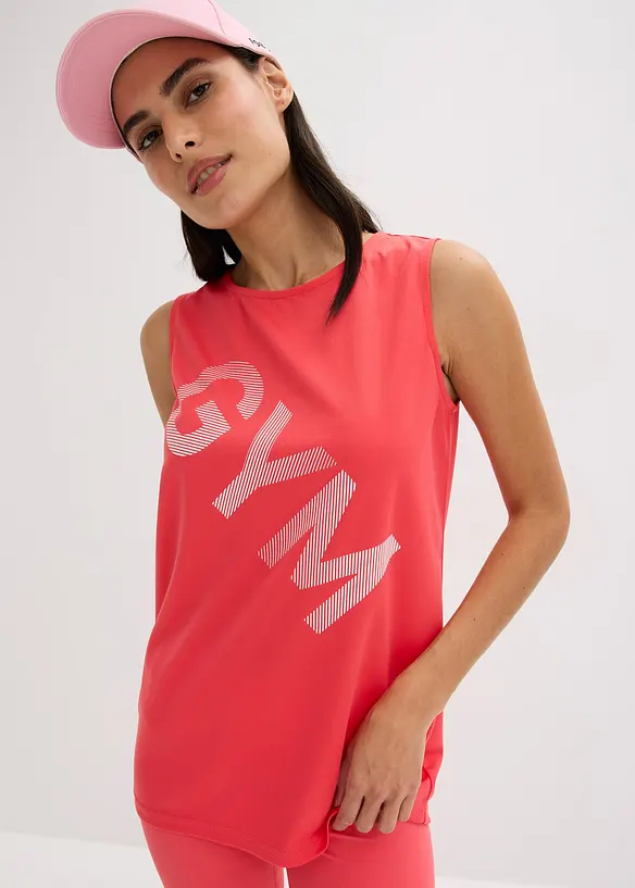 Funktions-Top, schnelltrocknend in pink von vorne (im Anschnitt) - bonprix
