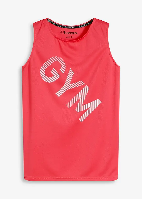 Funktions-Top, schnelltrocknend in pink von vorne - bonprix