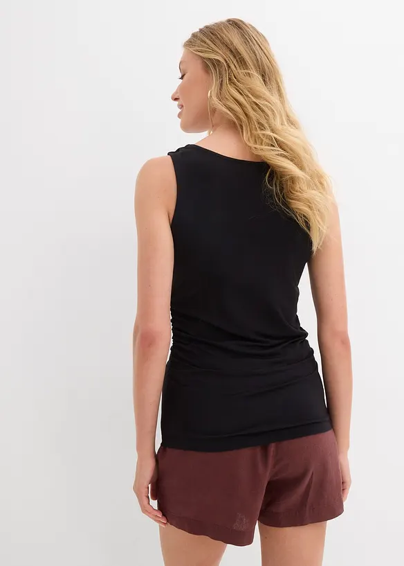 Top aus softem Viskose-Mix in schwarz von hinten (im Anschnitt) - bonprix Top aus softem Viskose-Mix in schwarz von hinten (im Anschnitt) - bonprix