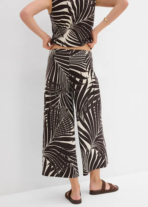 Culotte aus softem Viskose-Mix in beige von hinten - bonprix Culotte aus softem Viskose-Mix in beige von hinten - bonprix