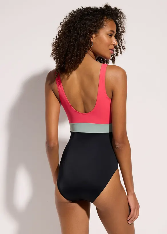 Badeanzug in pink von hinten (Totalaufnahme) - bonprix