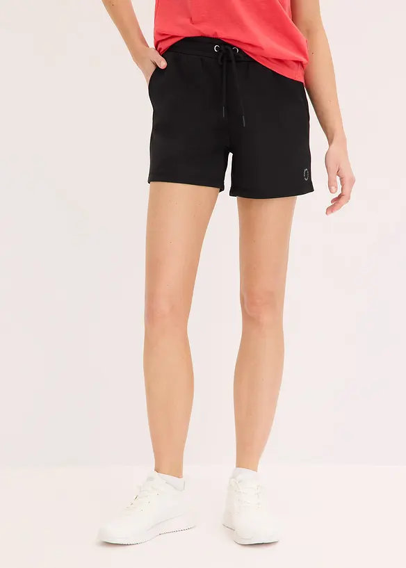 Sport-Shorts, schnelltrocknend in schwarz von vorne - bonprix
