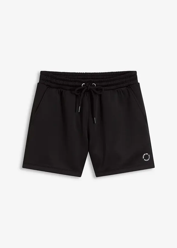 Sport-Shorts, schnelltrocknend in schwarz von vorne - bonprix