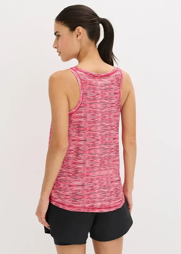 Sport-Top mit Racerback, schnelltrocknend in pink von hinten (im Anschnitt) - bonprix