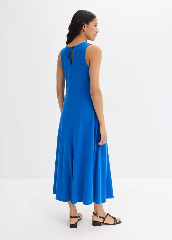 Trägerkleid aus reiner Bio-Baumwolle in blau von hinten (Totalaufnahme) - bonprix Trägerkleid aus reiner Bio-Baumwolle in blau von hinten (Totalaufnahme) - bonprix
