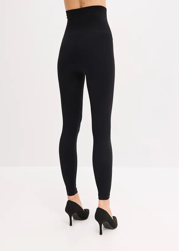 Seamless Shape-Strumpfleggings in schwarz von hinten - bonprix