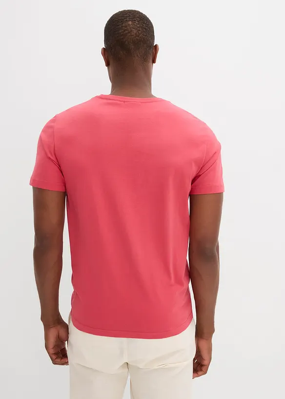 T-Shirt (5er Pack) in rot von hinten (im Anschnitt) - bonprix