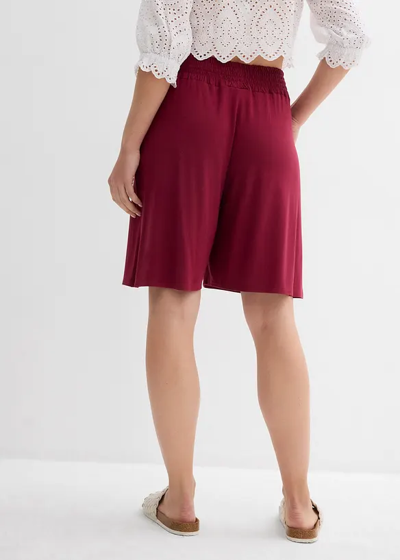 Jersey-Bermuda aus Viskose-Mix in rot von hinten - bonprix