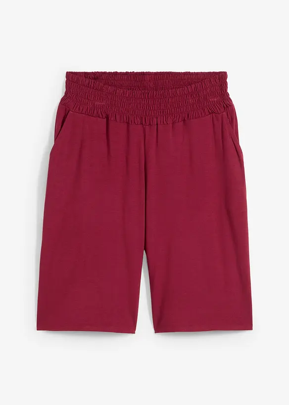 Jersey-Bermuda aus Viskose-Mix in rot von vorne - bonprix