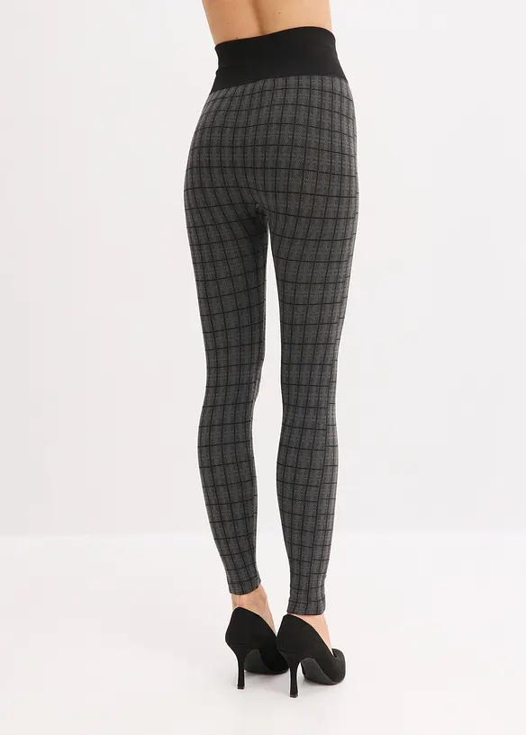 Seamless Thermo-Strumpfleggings in schwarz von hinten - bonprix