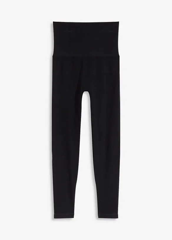 Seamless Shape-Strumpfleggings in schwarz von vorne - bonprix