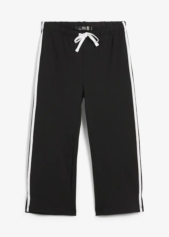 3/4 Sporthose in schwarz von vorne - bonprix