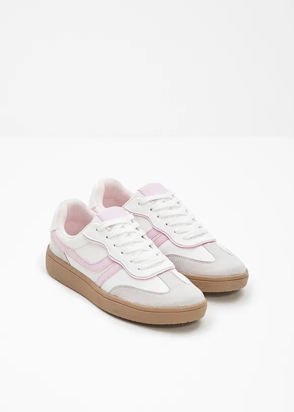 Sneaker im Retrolook in weiß - bonprix