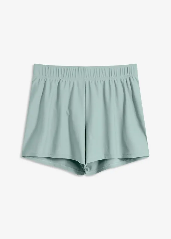 Badeshorts mit Innenslip in grau von vorne - bonprix