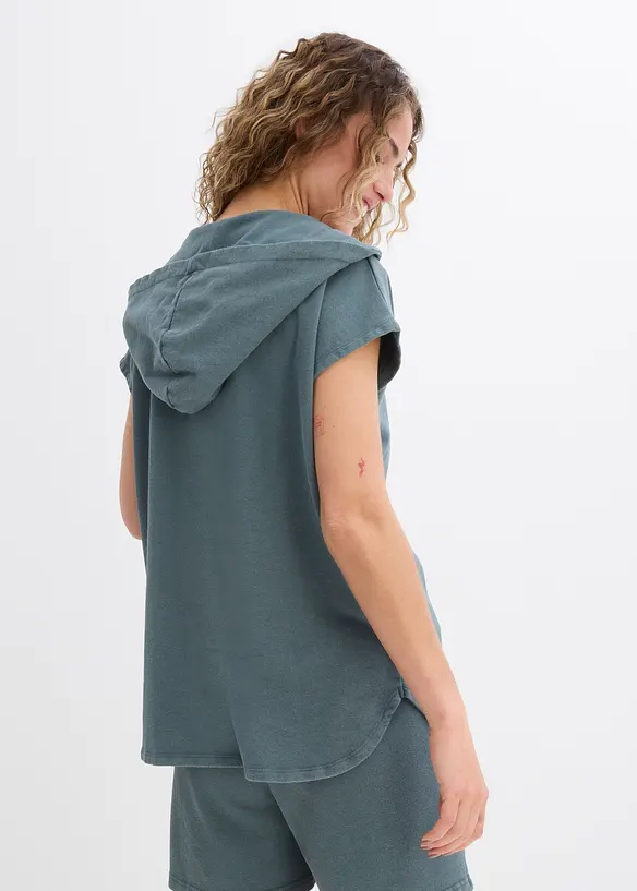 Sweatshirt aus reiner Bio-Baumwolle in grün von hinten (im Anschnitt) - bonprix Sweatshirt aus reiner Bio-Baumwolle in grün von hinten (im Anschnitt) - bonprix