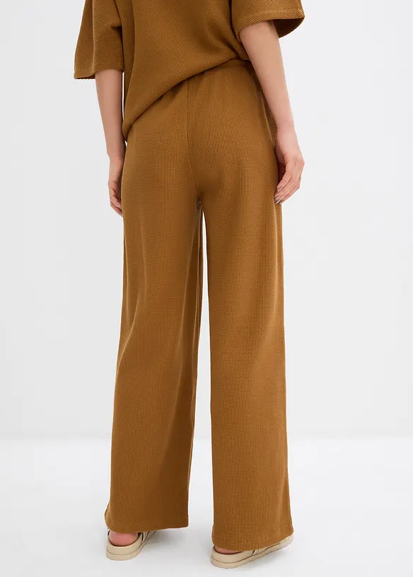 Strukturhose aus reiner Baumwolle in braun von hinten - bonprix Strukturhose aus reiner Baumwolle in braun von hinten - bonprix