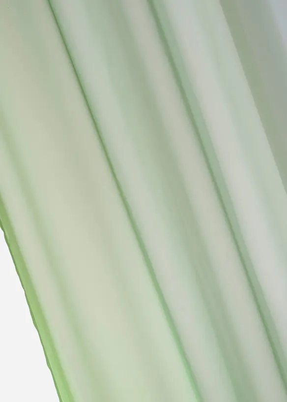 Transparente Gardine aus feinem Voile, auch in extra lang (2er Pack) in grün (Detailaufnahme) - bonprix