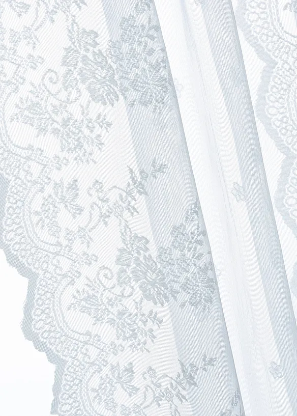 Jacquard Gardine (1er Pack) in weiß (Detailaufnahme) - bonprix