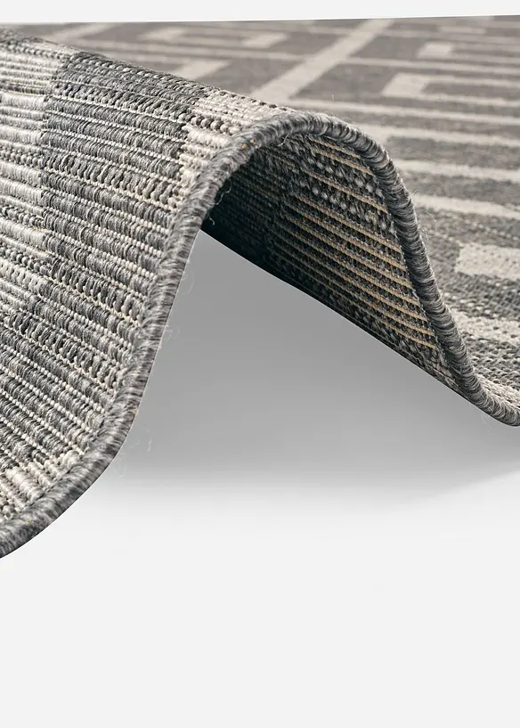 In-und Outdoor Teppich mit graphischer Musterung in grau (Detailaufnahme) - bonprix