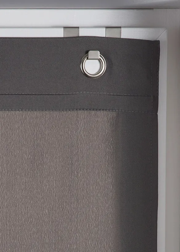 Magnet-Raffrollo in grau (Detailaufnahme) - bonprix