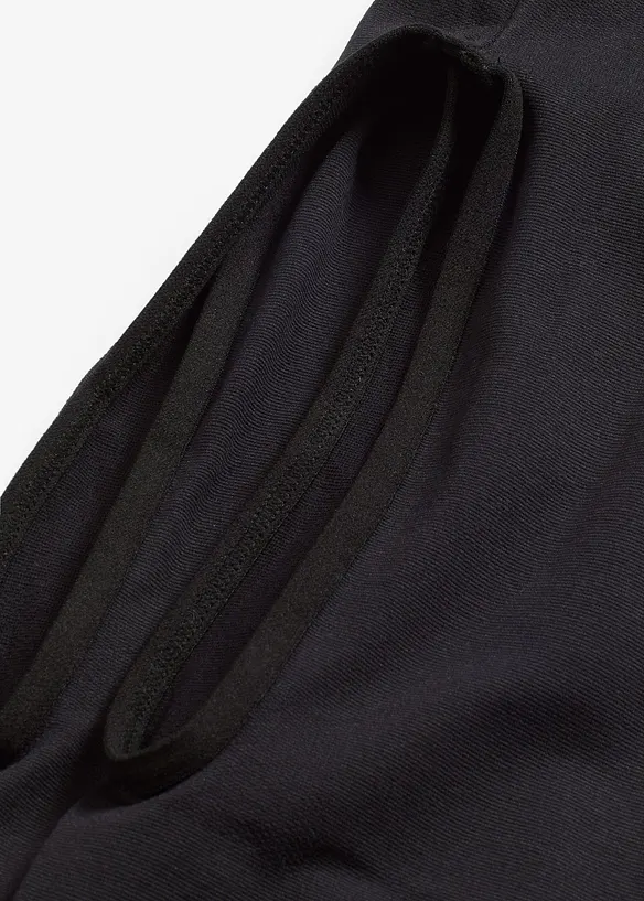 Blickdichte Ouvert-Strumpfhose 80den in schwarz - bonprix