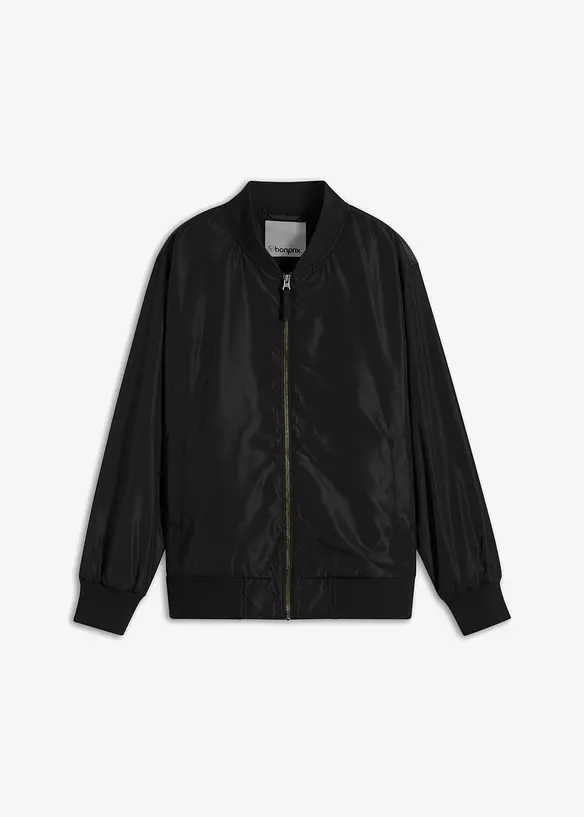Blouson in schwarz von vorne - bonprix