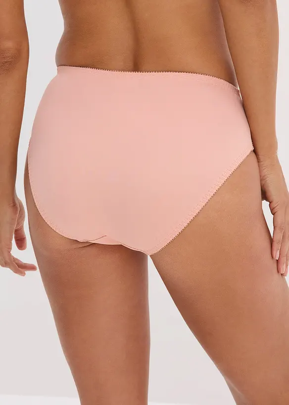 Maxislip mit zarter Spitze in rosa von hinten - bonprix