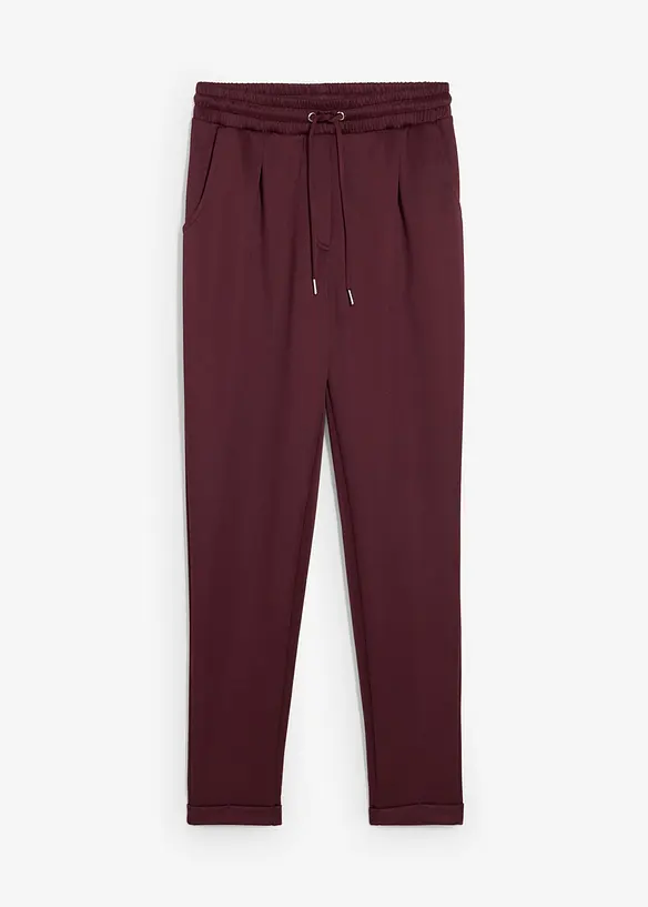 Chinohose aus Scuba in rot von vorne - bonprix