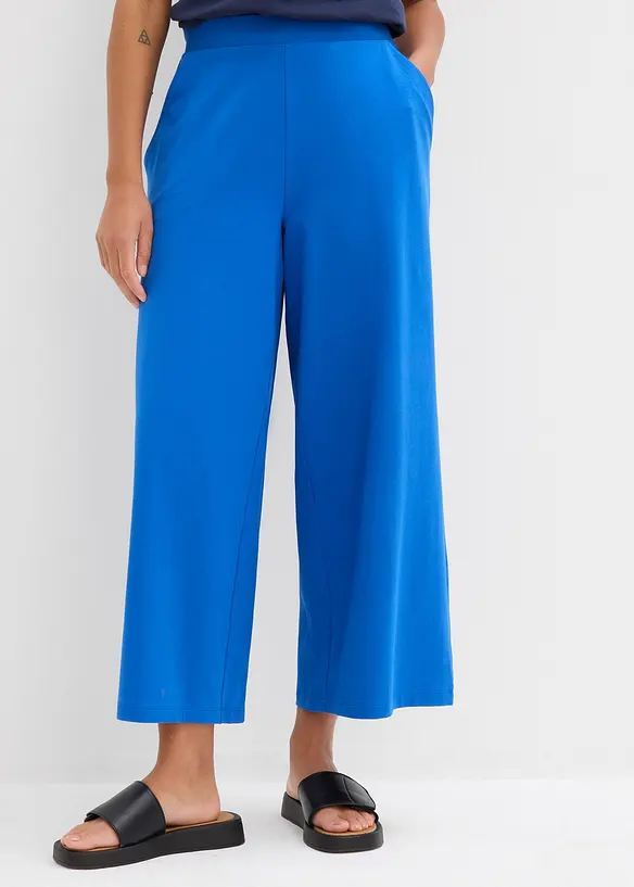 7/8-Hose aus Bio-Baumwolle mit Stretch in blau von vorne - bonprix 7/8-Hose aus Bio-Baumwolle mit Stretch in blau von vorne - bonprix