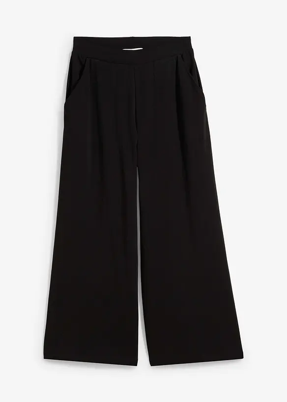 7/8-Hose aus Bio-Baumwolle mit Stretch in schwarz von vorne - bonprix 7/8-Hose aus Bio-Baumwolle mit Stretch in schwarz von vorne - bonprix