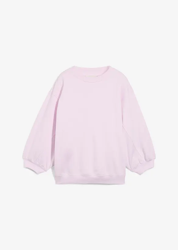 Oversize-Sweatshirt aus reiner Baumwolle in lila von vorne - bonprix Oversize-Sweatshirt aus reiner Baumwolle in lila von vorne - bonprix