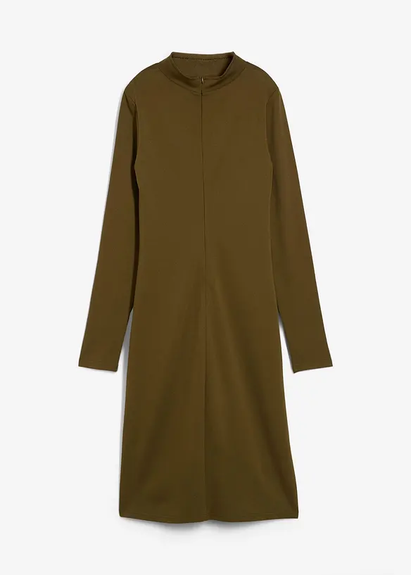 Punto Di Roma Kleid mit Stehkragen in grün von vorne - bonprix