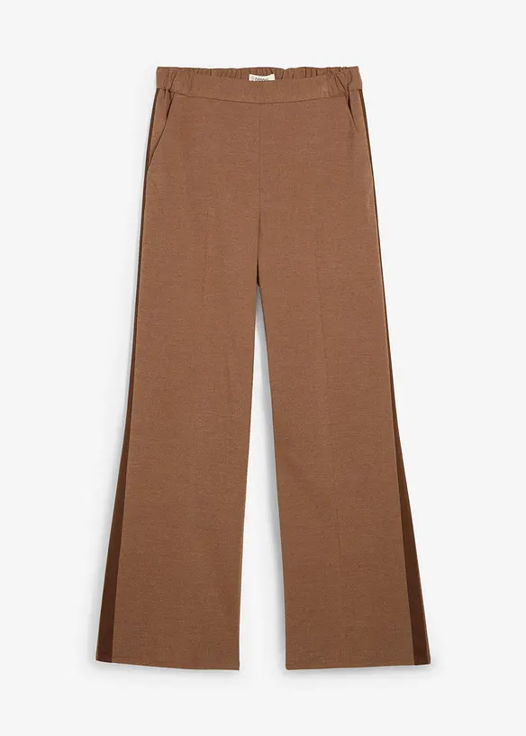 Marlenehose in Wolloptik aus Viskose-Mix in braun von vorne - bonprix Marlenehose in Wolloptik aus Viskose-Mix in braun von vorne - bonprix