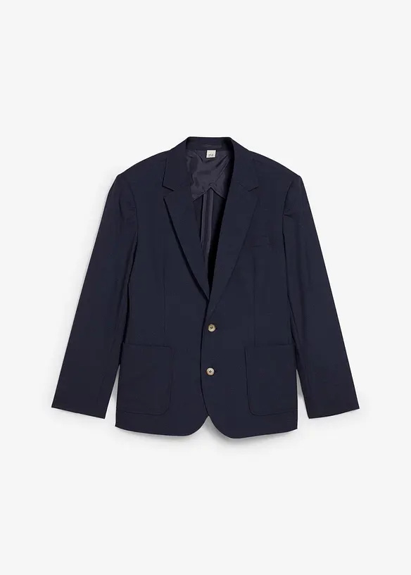 Baukasten-Sakko, Regular Fit in blau von vorne - bonprix