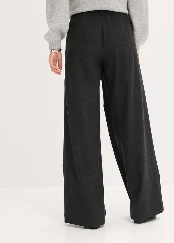 Schlupfhose mit Komfortbund in grau von hinten - bonprix Schlupfhose mit Komfortbund in grau von hinten - bonprix