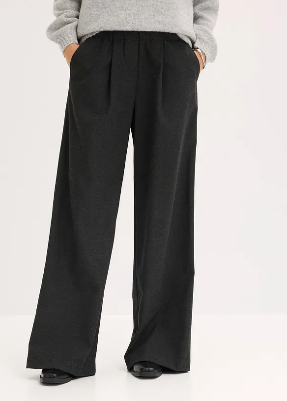 Schlupfhose mit Komfortbund in grau von vorne - bonprix Schlupfhose mit Komfortbund in grau von vorne - bonprix