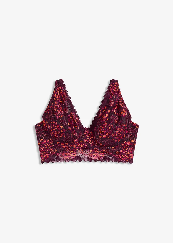 Minimizer-BH aus zarter Spitze in rot von vorne - bonprix