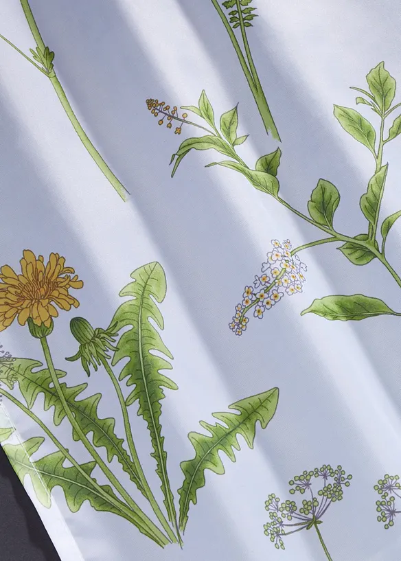 Transparente Gardine aus feinem Voile (1er Pack) in grün (Detailaufnahme) - bonprix