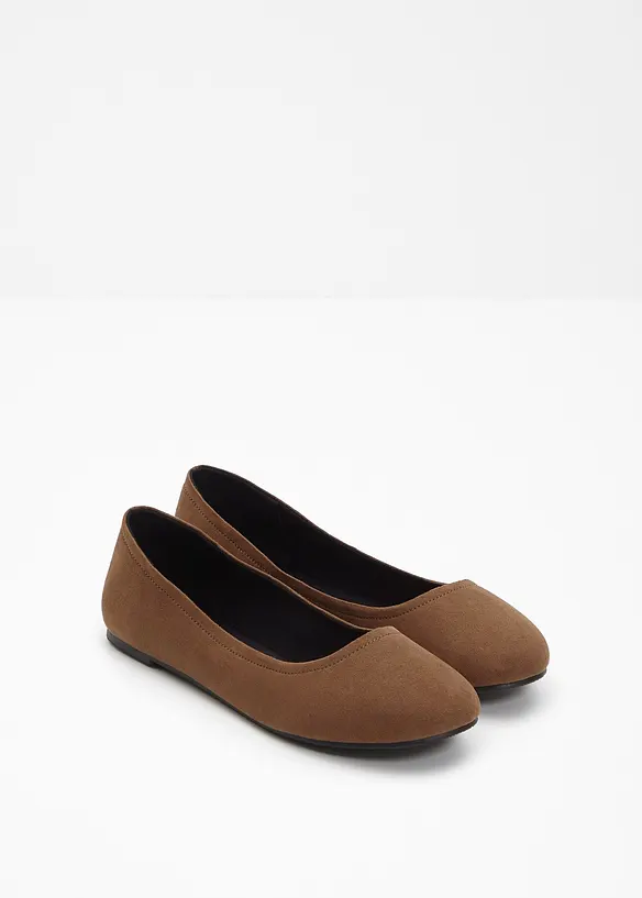 Ballerinas in braun - bonprix