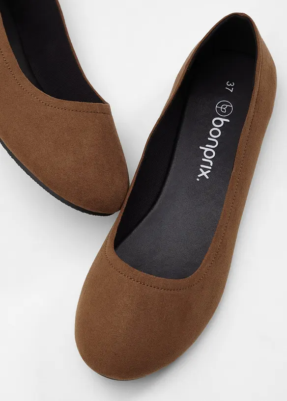 Ballerinas in braun - bonprix