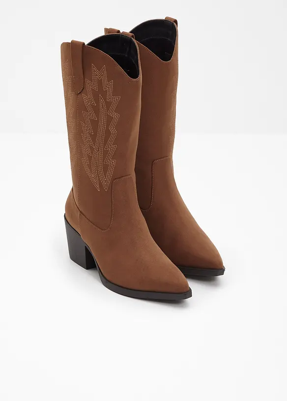 Cowboy Stiefel in braun - bonprix
