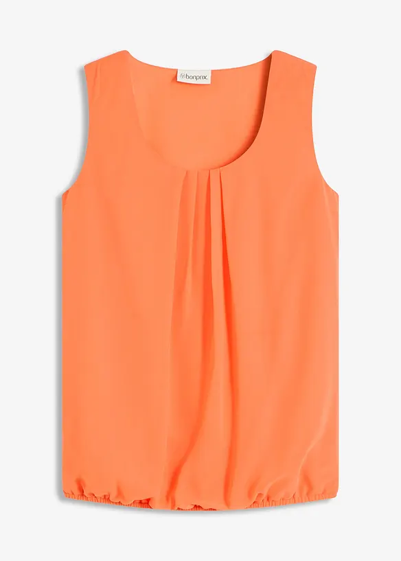 Blusentop in orange von vorne - bonprix