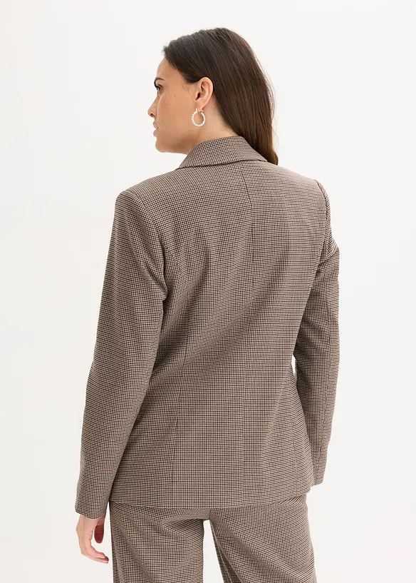 karierter Blazer in braun von hinten (im Anschnitt) - bonprix