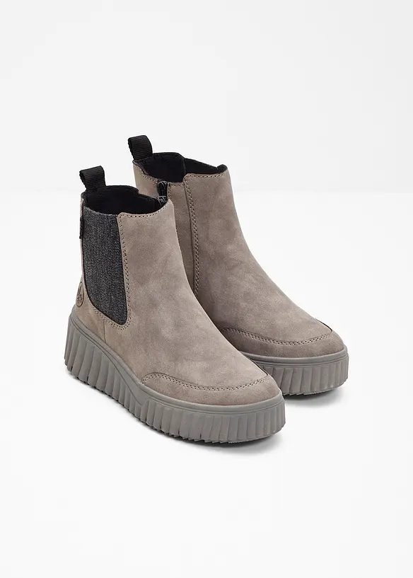 Gefütterte Rieker Komfort-Boots in grau - Rieker