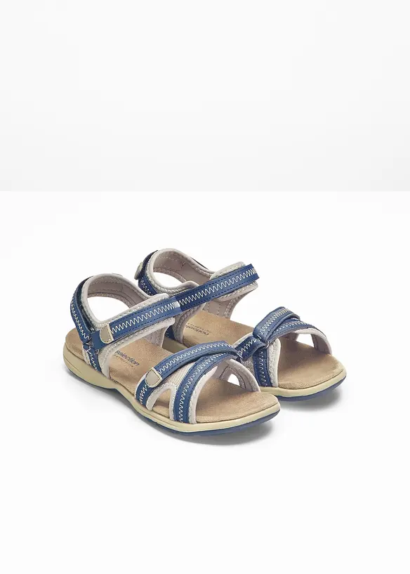 Trekkingsandalen mit Profilsohle in blau - bonprix