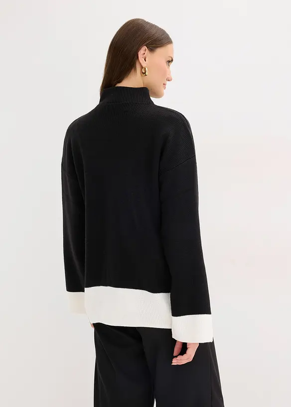 Pullover in schwarz von hinten (im Anschnitt) - bonprix Pullover in schwarz von hinten (im Anschnitt) - bonprix
